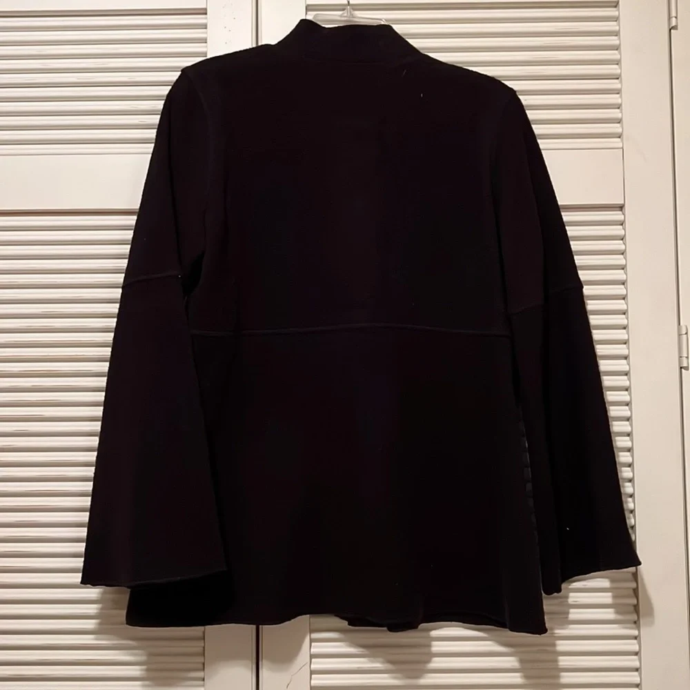 SOFT SURROUNDINGS Black Button Down Jacket - Picture 4 of 7